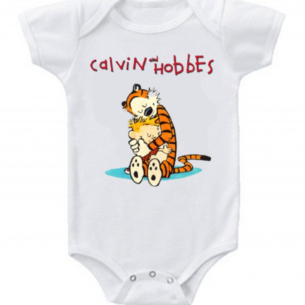 Cute New Baby Bodysuit of Calvin and Hobbes